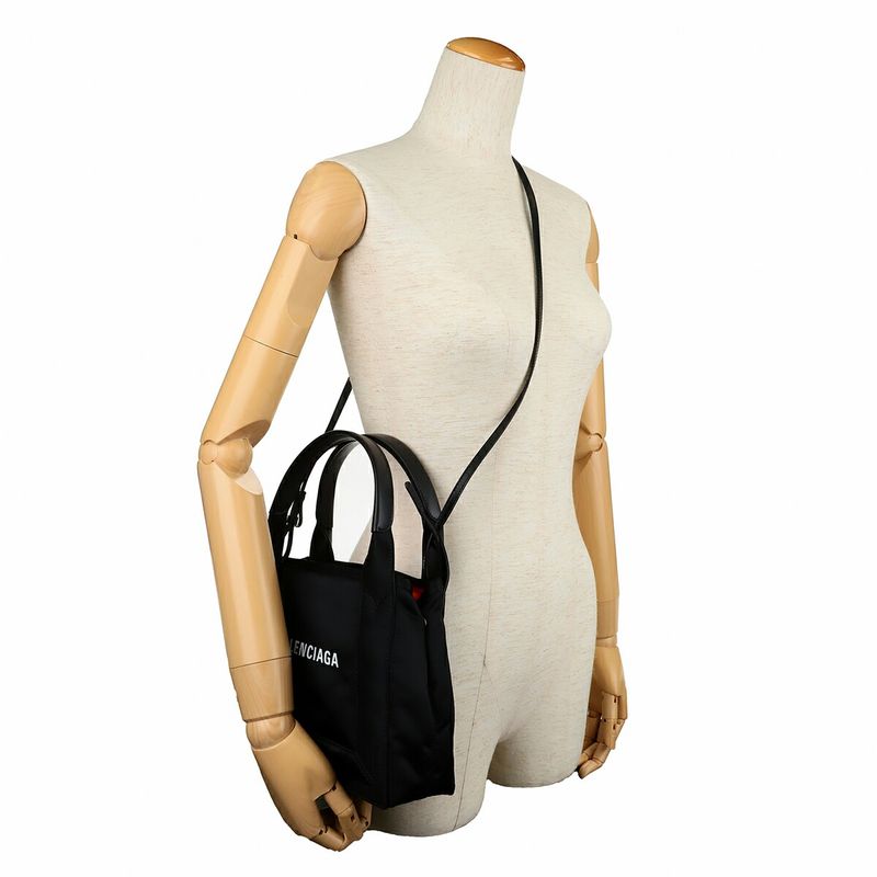 Balenciaga Tote Bag Navy Cabas Su Black/orange