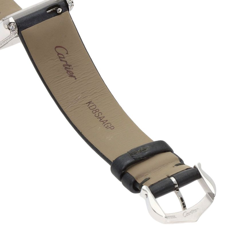 Cartier W4ta0016 Tank Mast De Cartier SM Wristwatch SS Leather Ladies