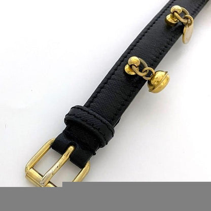Prada Bracelet Black Excellent Condition Rare Leather GP Preowned Prada