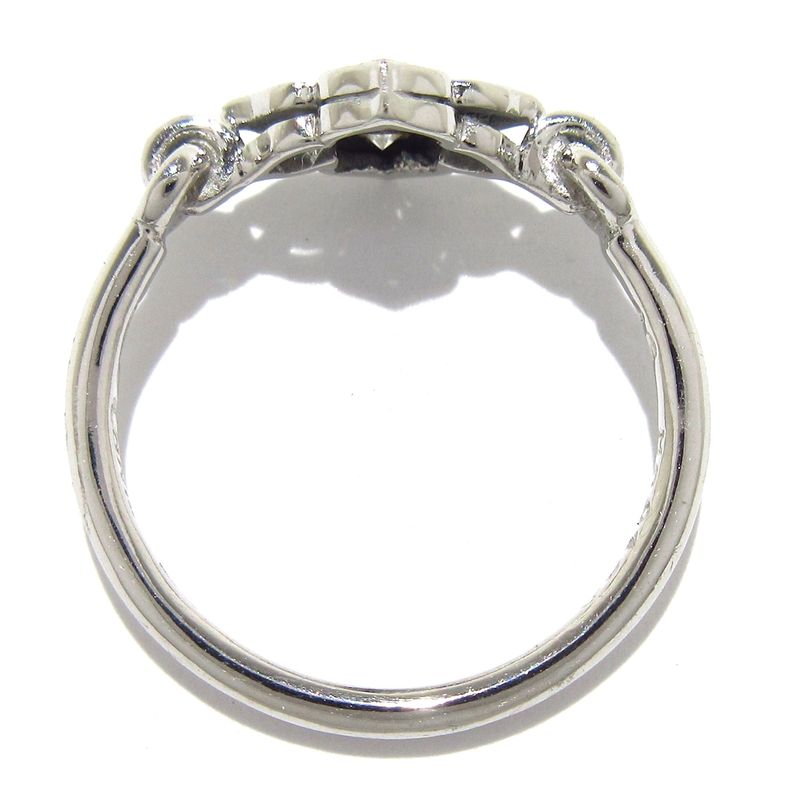 Cartier Ring 46 Hindu 18K White Gold X Diamonds 4P Diamonds