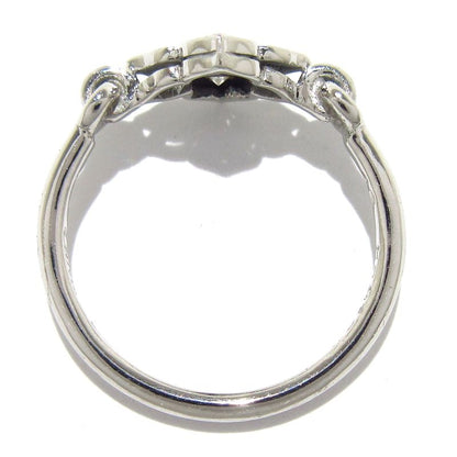 Cartier Ring 46 Hindu 18K White Gold X Diamonds 4P Diamonds