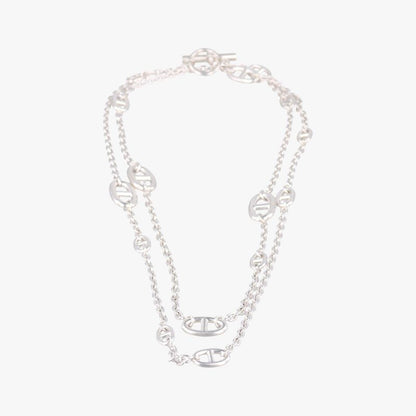 Hermes Farandole Chaine D'ancre Argente Silver Ag92519c121978