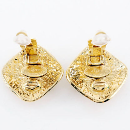 Chanel Coco Mark Vintage Gold Plated 94P Ladies 18.9g Earring
