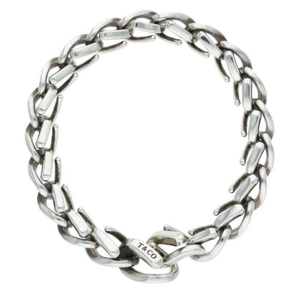 Tiffany & Co Forge Medium Link Silver Bracelet Men's L