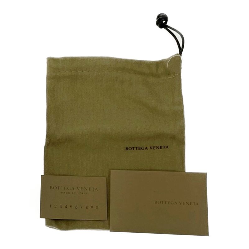 Bottega Veneta Leather Intrecciato Card Case Blue 371638 Card Case