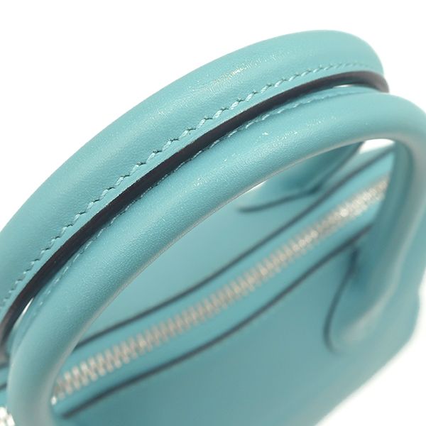 Hermes Handbag Bolide Scles Swift Blue Atoll Silver Hardware Light Blue X