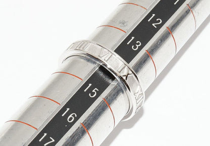 Tiffany & Co Ring 18K White Gold Atlas Narrow Ring Width 4mm (016in)