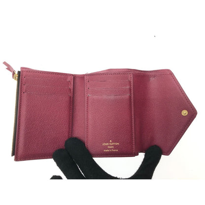 Louis Vuitton Women's Tri-Fold Wallet Monogram Portefeuille Victorine M62472
