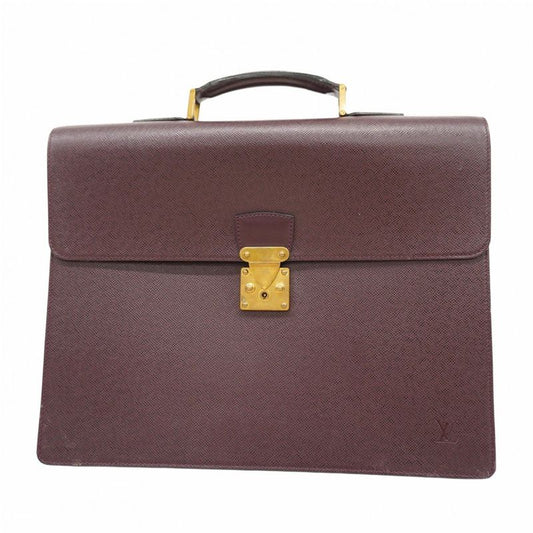 Louis Vuitton Briefcase Taiga Serviette Moskova M30036 Acajou Men's