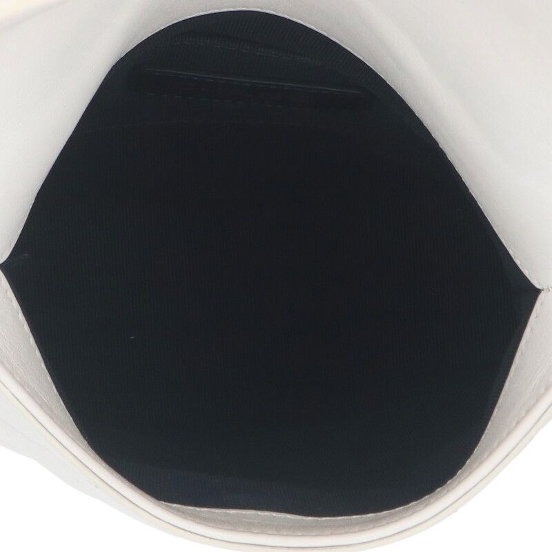 Chanel White And Gold Chain Lambskin Shoulder Bag Women