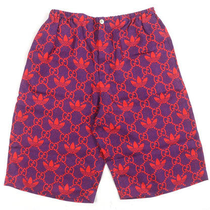  Gucci Adidas Gucci Adidas 691440 Micro GG 100% Silk Michele Period Button Fly