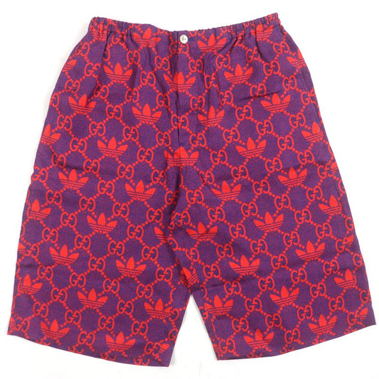  Gucci Adidas Gucci Adidas 691440 Micro GG 100% Silk Michele Period Button Fly