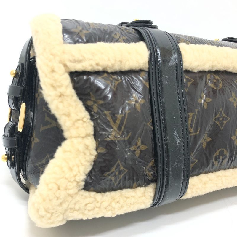 Louis Vuitton Handbag Storm M95574 Patent Leather Marron Brown