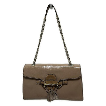 Gucci Shoulder Bag Emilymicro Guccissima Horsebit 295402 Beige Leather