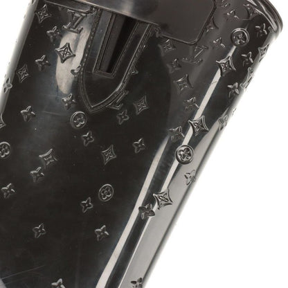 Louis Vuitton Monogram Drops Line Rubber Long Boots Women's 36 Black Made In