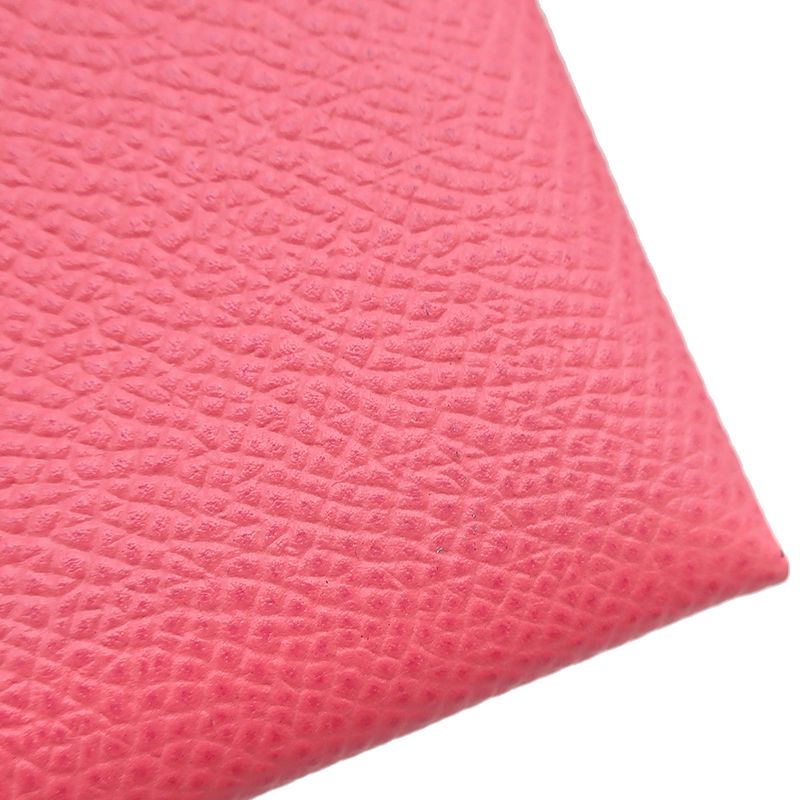 Hermes Coin Case Bastia Vaux Epson Rose Azalea Silver Hardware Coin Purse