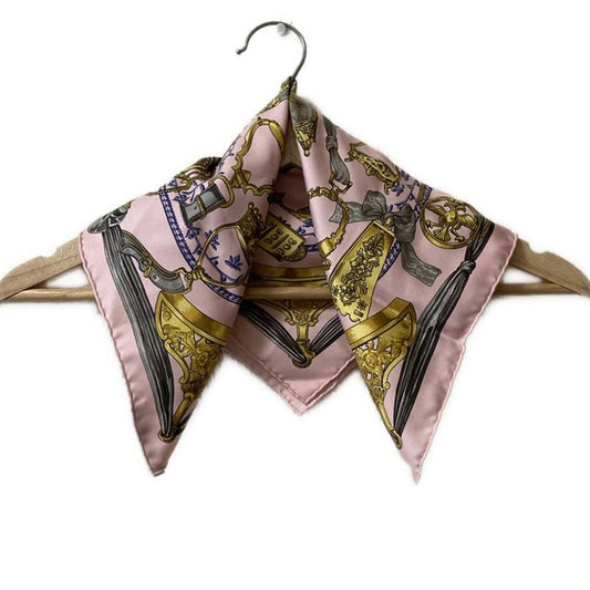 Hermes Scarf - Pink X Light Grey X Multi Etriers