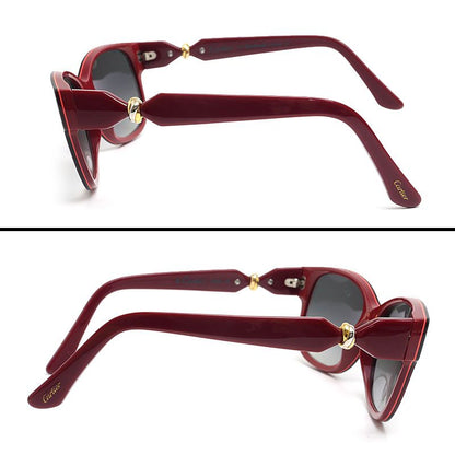 Cartier Trinity Sunglasses In Red Bordeaux 140