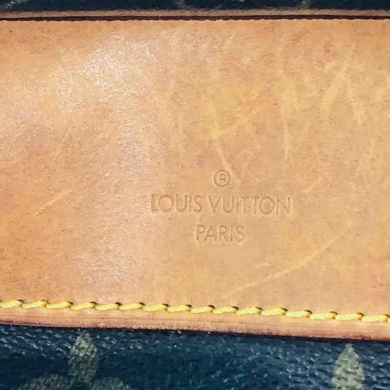 Louis Vuitton M47270 Deauville Monogram Handbag Boston Bag Leather Ladies