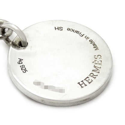 Hermes Bracelet Ex Libris PM Silver 925 18k Pink Gold Silver X Pink Gold Sh