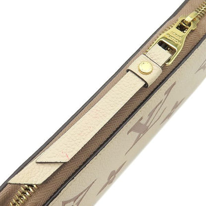 Louis Vuitton Long Wallet Zippy Wallet Bi-Color Monogram Empreinte Cles Creme X