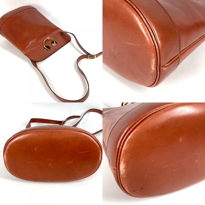 Hermes Shoulder Bag Alix Leather Brown