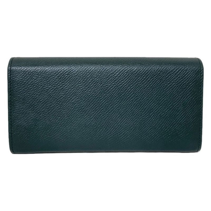 Celine Long Wallet Large Flap Wallet 10b563bel31an Amazon (dark Green)