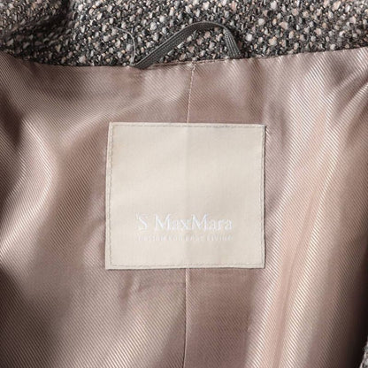 Max Mara S Cotton Wool Set 34 Brown Skirt