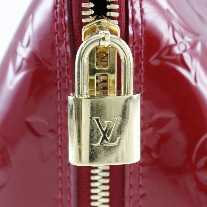 Louis Vuitton Alma GM M93596 Monogram Vernis Pomme D'amour Red Sn2133 Ladies