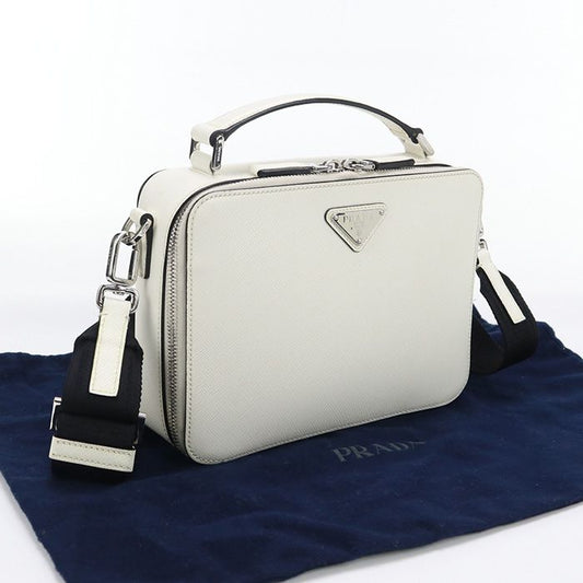 Prada Saffiano Leather Bag Brick Pr89904 Handbag Leather Saffiano Leather Bag