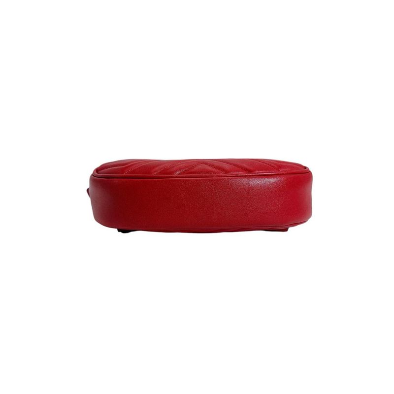 Gucci 476434 Body Bag GG Marmont Body Bag Gucci Red