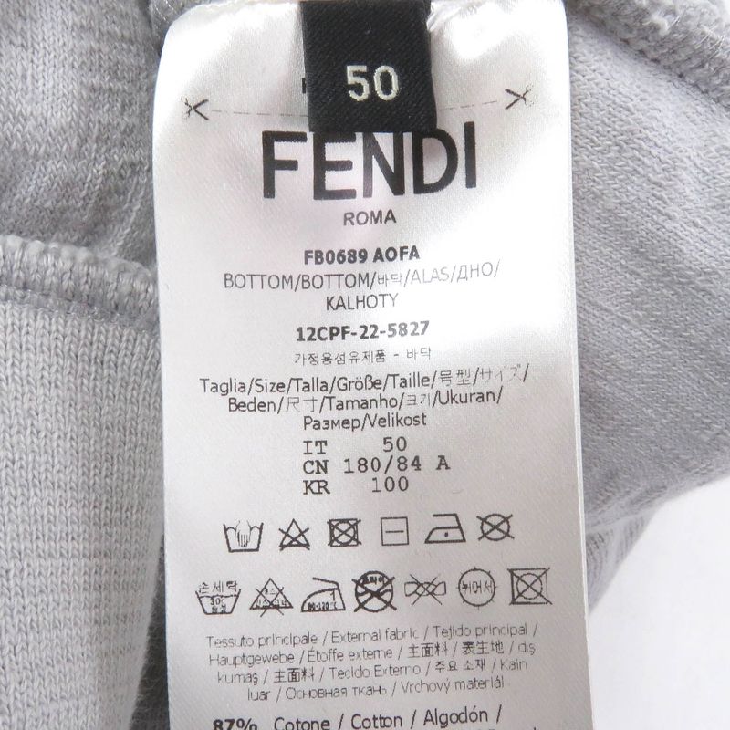 Fendi×marc Jacobs Fendi×marc Jacobs 2022 Fb0689 Embossed Logo Pile Easy Pants