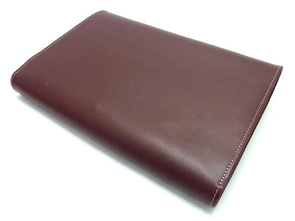 Cartier Must Line Leather Clutch Bag Second Bag Men's Women's