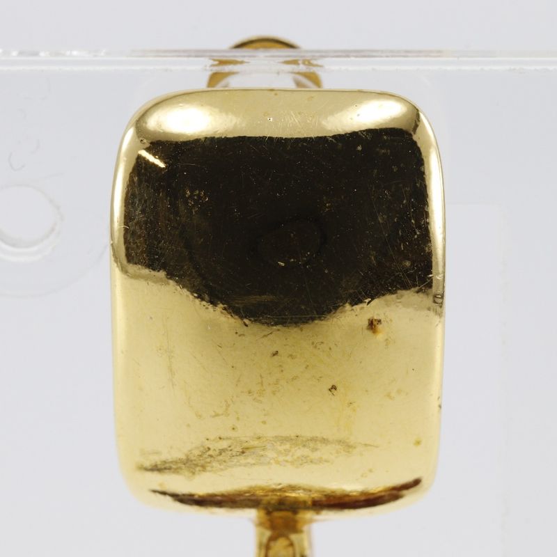 Chanel Coco Heart Clover Vintage Gold Plated X Plastic Brown 95P Ladies 36.0g