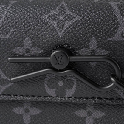 Louis Vuitton Shoulder Bag Steamer Wearable Wallet Black/gray
