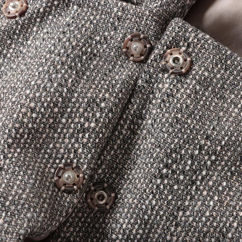 Max Mara S Cotton Wool Set 34 Brown Skirt