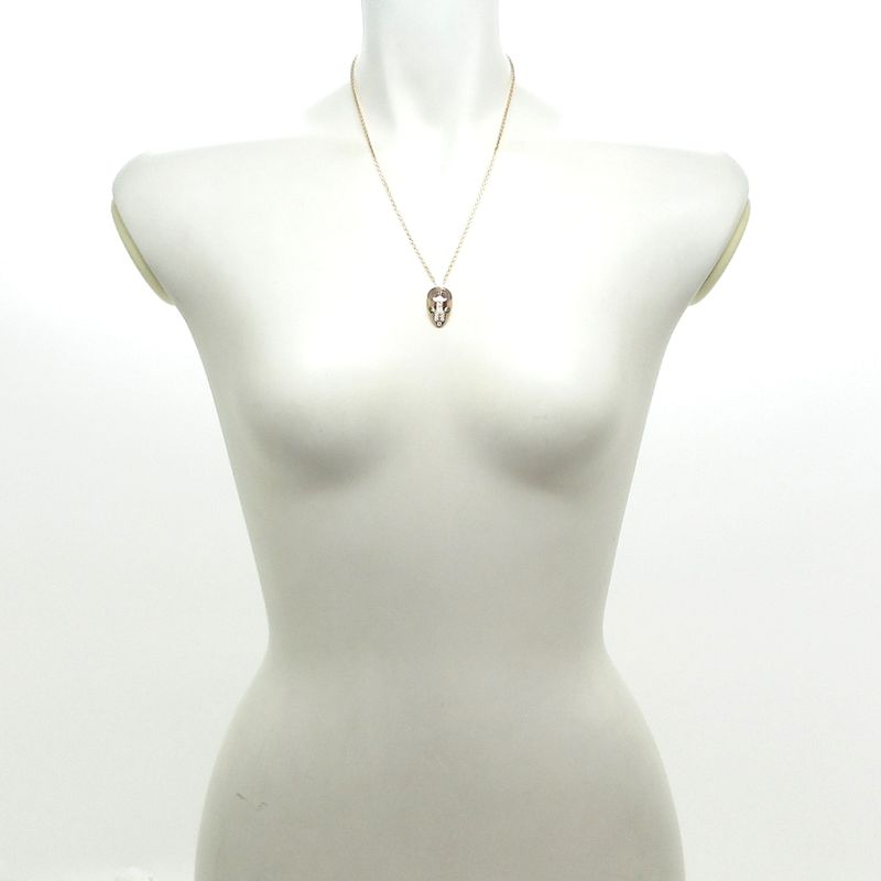 Bvlgari Necklace Serpenti 18K Pink Gold X Diamonds X Green 21P Pavé Diamonds