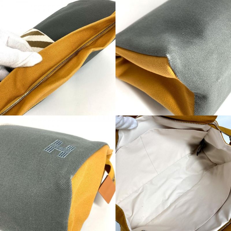 Hermes Clutch Bag Gimetou GM Gimetou GM Cotton Gray