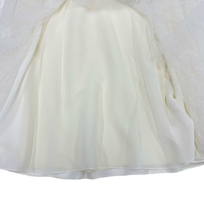 Christian Dior Plume Tulle Bottoms Nylon White Skirt Pleated Midi