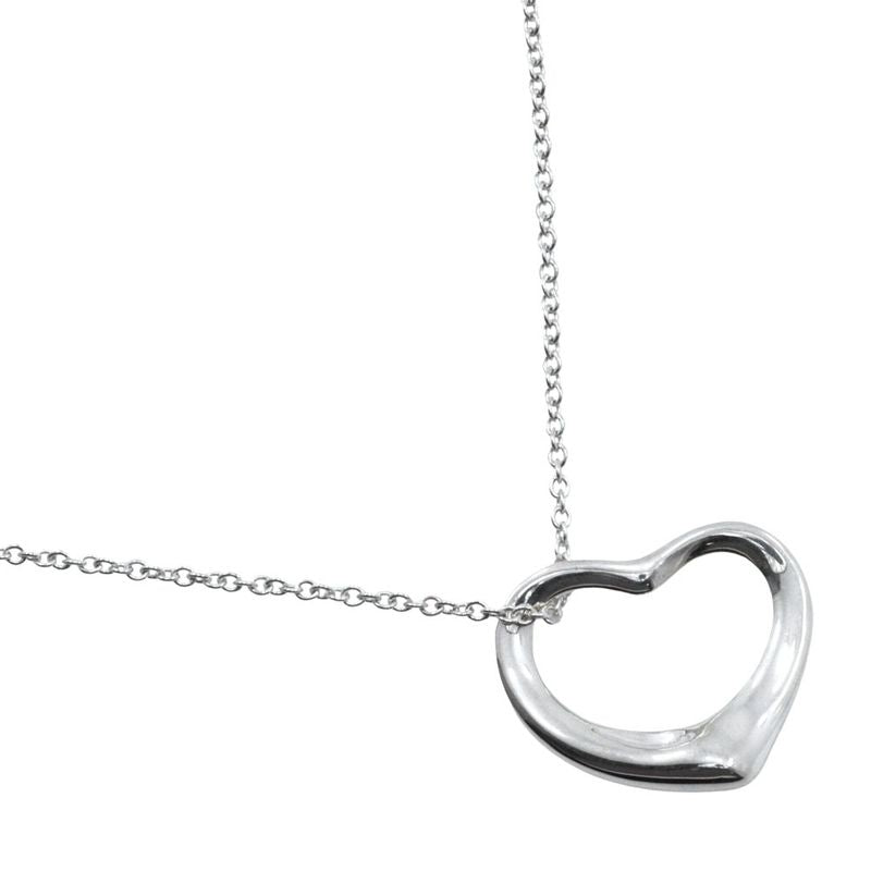 Tiffany & Co Open Heart Elsa Peretti 925 Silver Ladies 9.1g Necklace