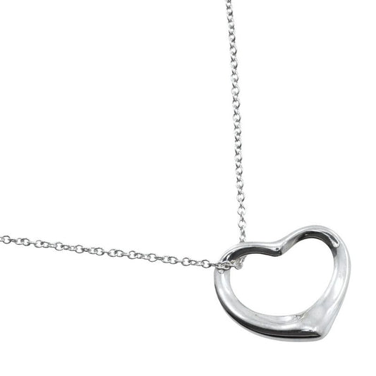 Tiffany & Co Open Heart Elsa Peretti 925 Silver Ladies 9.1g Necklace