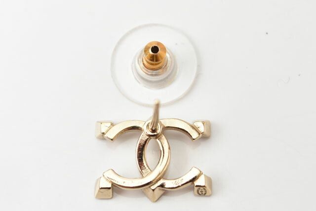 Chanel Earrings Accessories Chanel Earrings CC Rhinestone Gold