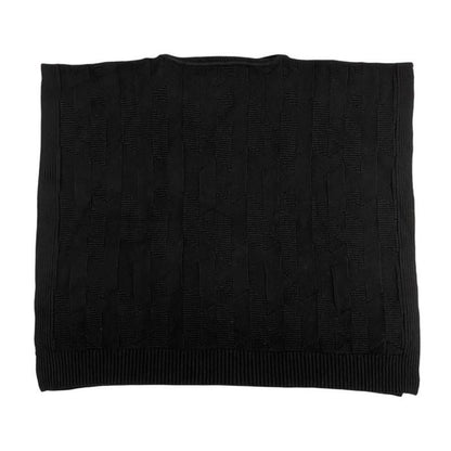 Hermes Poncho Rectangle H4h2904d30234 Size 34 Cape Style H Motif Wool Black