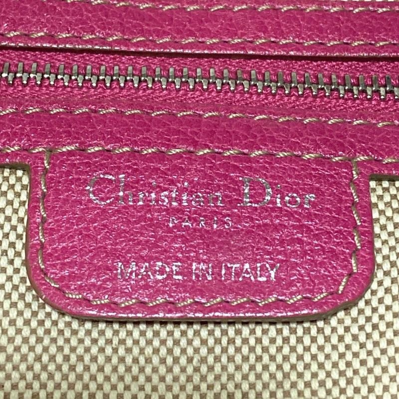 Dior/christian Dior Tote Bag Sherry Pink Leather