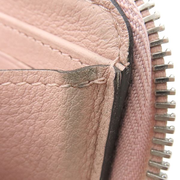 Louis Vuitton Long Wallet Zippy Wallet Monogram Mahina Rose Jasmine Silver