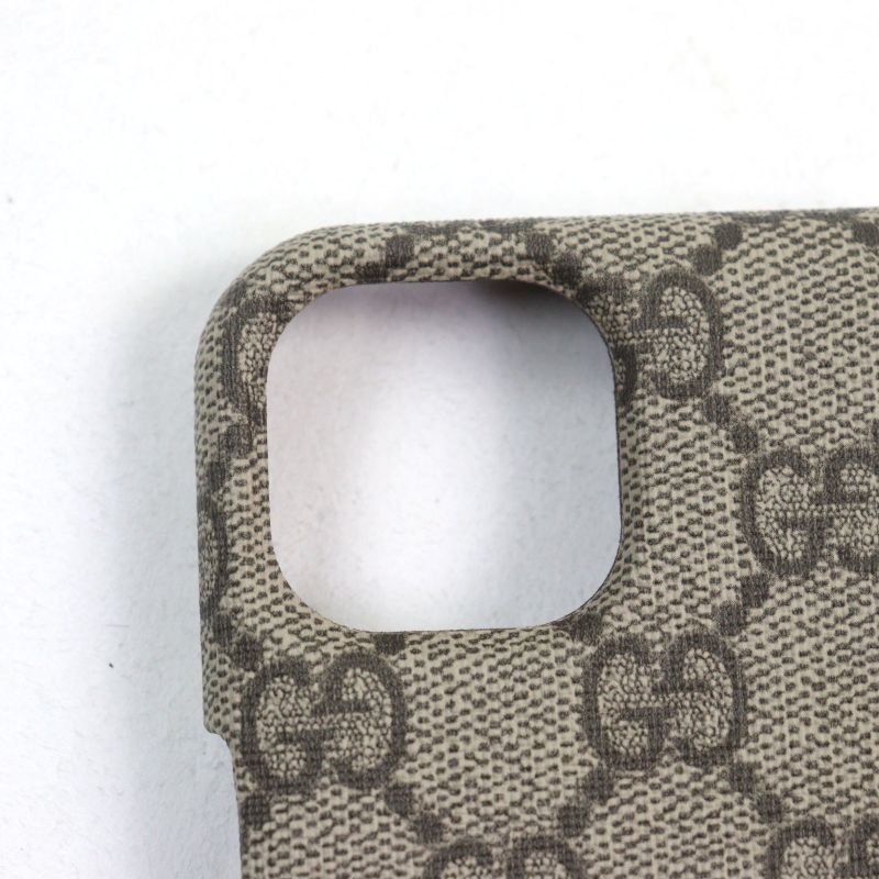 Gucci 763787 GG Supreme Canvas Current Ophidia GG Logo Iphone 15 Case Beige