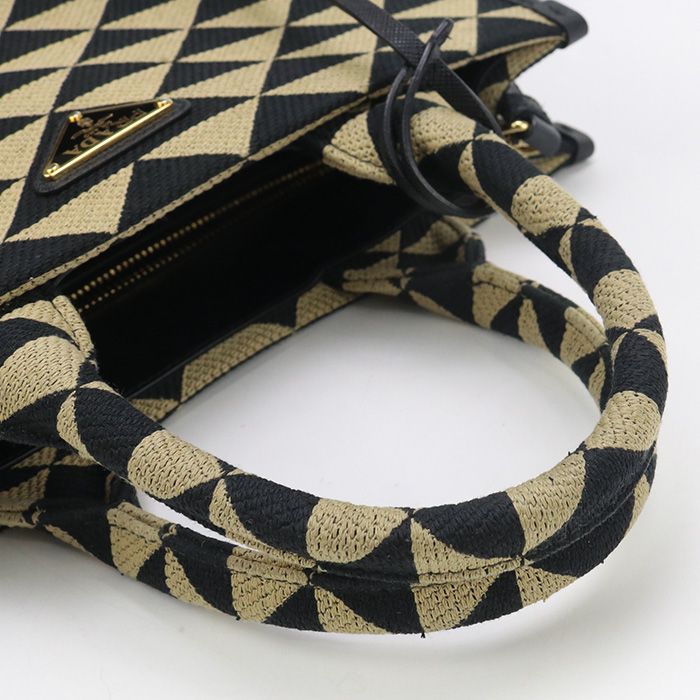 Prada 2WAY 1ba354 Tote Bag Canvas Scuff Deuce