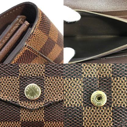 Louis Vuitton Long Wallet Portefeuille Sarah Damier Ebene N63209 Pocket