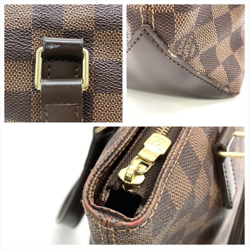 Louis Vuitton Cabas Piano Tote Bag Damier Ebène N51187 Brown Gold Hardware
