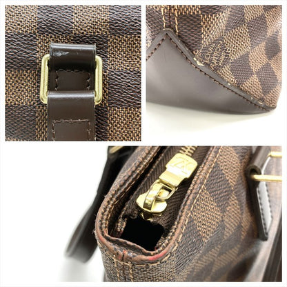 Louis Vuitton Cabas Piano Tote Bag Damier Ebène N51187 Brown Gold Hardware